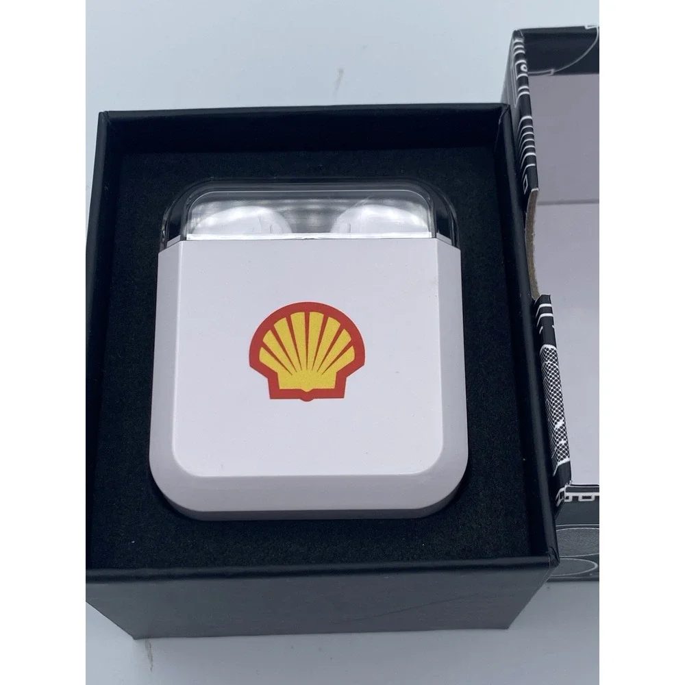 Shell branded wireless earbuds